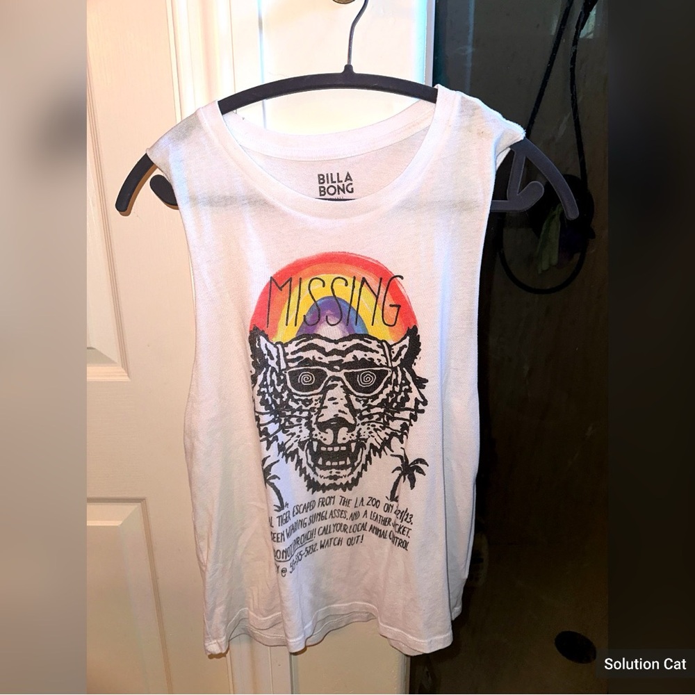 Billabong White Tank Top